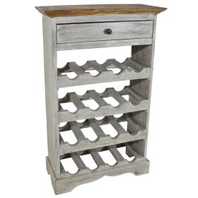 Wine Rack Solid Reclaimed Wood 21.7"x9.1"x33.5"