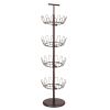 Bronze Revolving Shoe Tree - 4 Tiers, Holds up to 24 Pairs in Style and Organization!