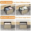 4 pieces with handle fabric storage box, foldable cube storage box, shelf storage basket, storage box for finishing the wardrobe box