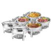 Round Buffet Catering Dish For Home and Outdoor 6 Packs