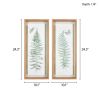 Fern 2-piece Framed Glass Wall Art Set