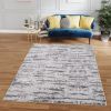 Milano Washable Manhattan Silver Woven Area Rug