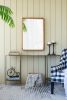 24"x36" Rectangle Wood Mirror, Farmhouse Wall Decor for Living Room Bedroom Entryway