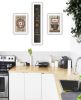 "The Primitive Kitchen vignette" 3-Piece By Trendy Decor 4U, White Frame