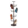 Bronze Revolving Shoe Tree - 4 Tiers, Holds up to 24 Pairs in Style and Organization!