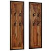 Coat Racks 2 pcs Solid Sheesham Wood