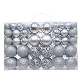 Christmas Ball Hanging Boxed Decorations (Option: 100 Boxed Silver)