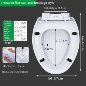 Toilet Lid Universal Household Toilet Lid (Option: Compressive V Type)