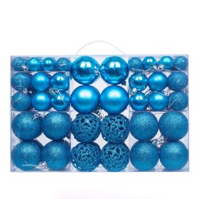 Christmas Ball Hanging Boxed Decorations (Option: 100 Boxed Lake Blue)