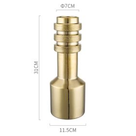 Gold And Silver Color Ceramic Vase Decoration Home Decoration (Option: Gold Brushed Dumbbell Vase)