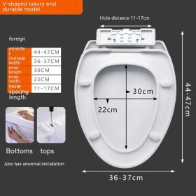 Toilet Lid Universal Household Toilet Lid (Option: Luxury V Type)