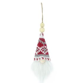 Christmas Ornaments Nordic Style Faceless Doll Pendant Christmas Tree Decoration Hanging Small Pendant (Option: C)