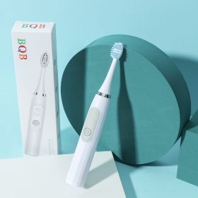 Electric Toothbrush Fine Soft Daily Use (Color: White)