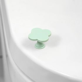 Four-Leaf Clover Toilet Pressing Utensil Creative Multifunctional (Option: Light Green)