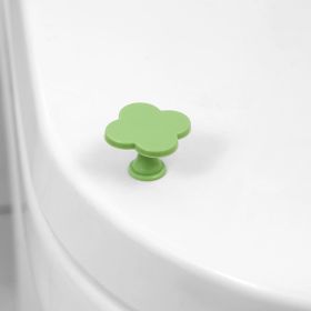 Four-Leaf Clover Toilet Pressing Utensil Creative Multifunctional (Option: Emerald Green)