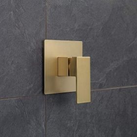 Three-way Wall-mounted Concealed Hot And Cold Shower Faucet (Option: XN2803D Gold)