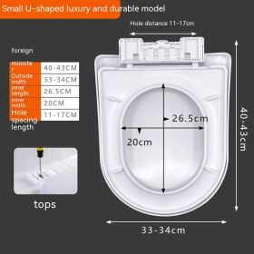 Toilet Lid Universal Household Toilet Lid (Option: Small U Type)