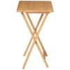 Indoor Single Folding TV Tray Table Natural 19 x 15 x 26