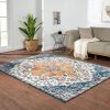 Boho Medallion Woven Area Rug