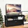 44 Inches Wooden Storage Cabinet TV Stand