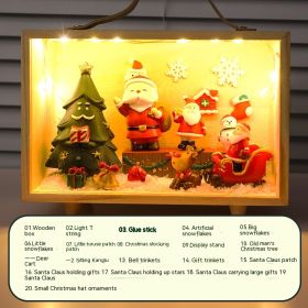 Eve Gift For Girls Advanced Sense Practical Children's Handmade Diy The Christmas Cottage (Option: Happy Christmas-20x13x11)